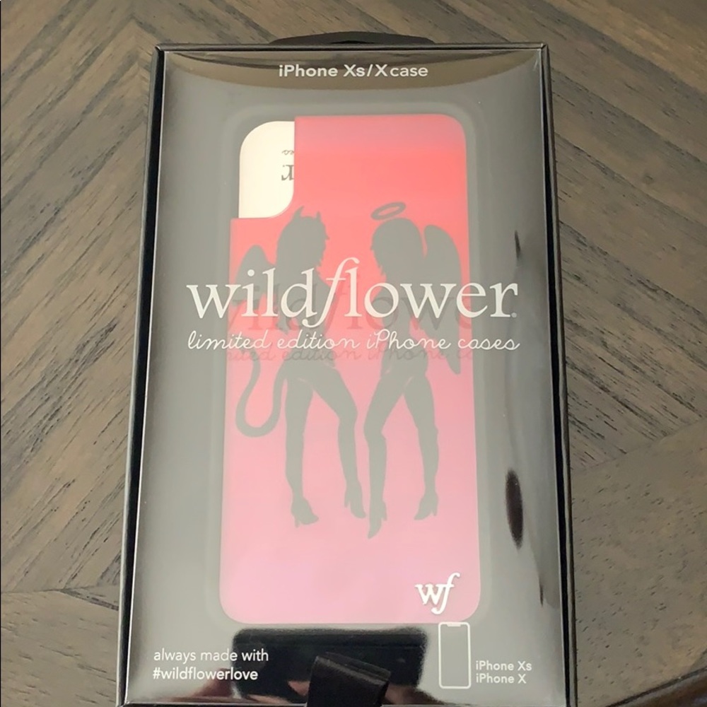 Wildflower devil iPhone XS and X case